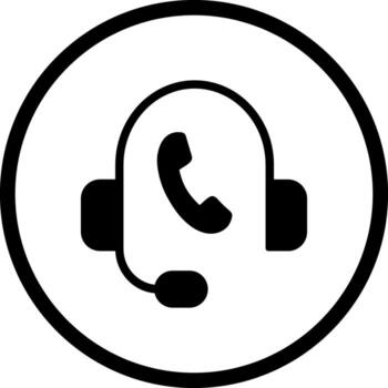 support hotline icon design free vector